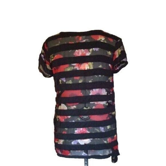 Casual Studio Tunic Semi Sheer Chiffon Multi Color Women's Size Small - Picture 3 of 6